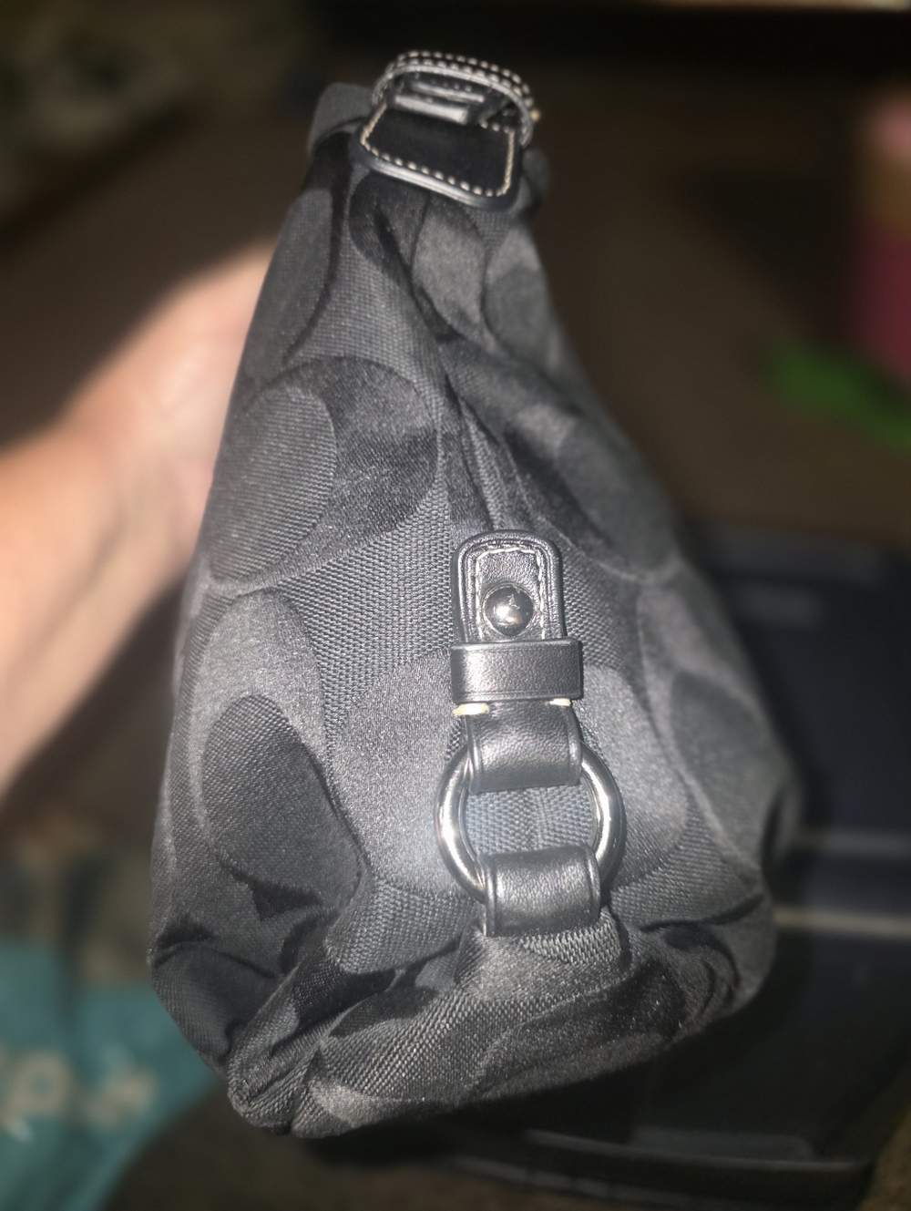 Coach Black Signature Soho Bag Or 24cm Bag with Leather Handles - Picture 12 of 13